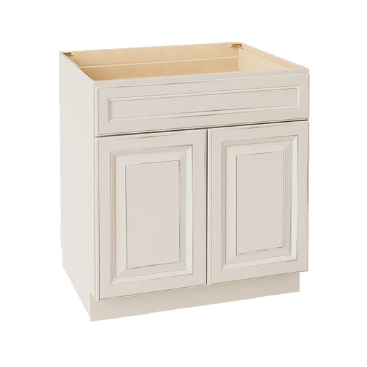 DI-B33: Dallas Ivory Shaker 33" 1 Drawer 2 Doors Standard Base Cabinet