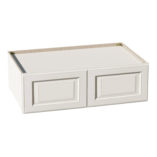 DI-W391224: Dallas Ivory Shaker 39"W x 12"H x 24"D 2 Doors Standard Bridge Wall Cabinet