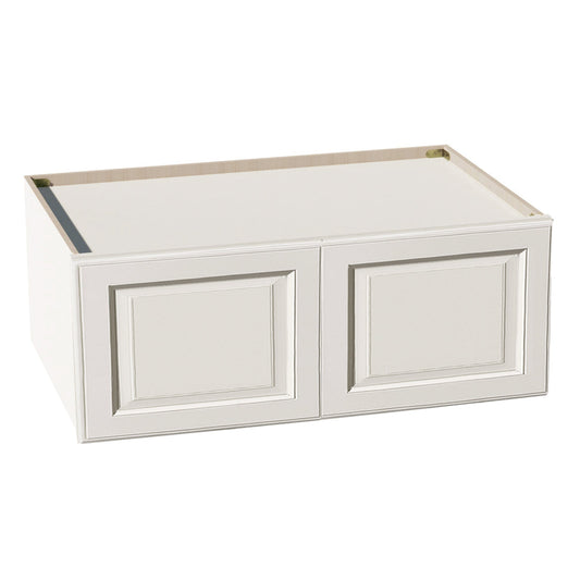 DI-W391524: Dallas Ivory Shaker 39"W x 15"H x 24"D 2 Doors Standard Bridge Wall Cabinet