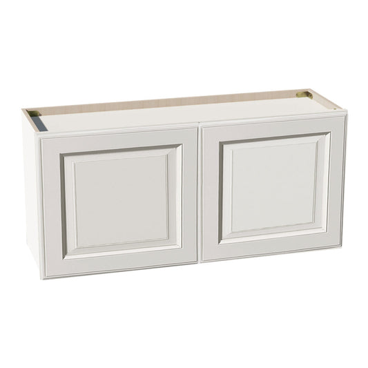 DI-W3918: Dallas Ivory Shaker 39"W x 18"H 2 Doors Standard Wall Bridge Cabinet