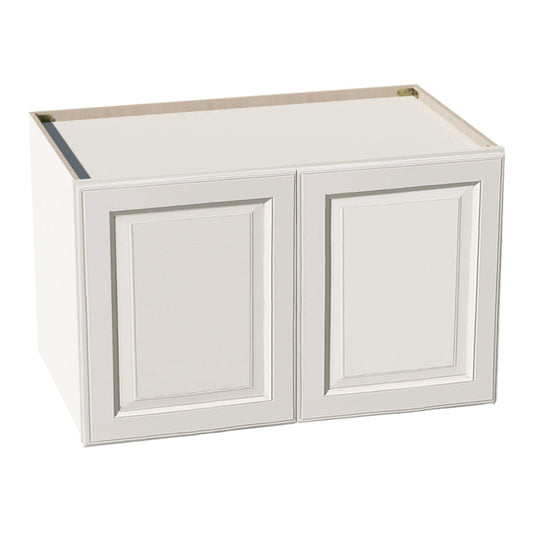 DI-W392424: Dallas Ivory Shaker 39"W x 24"H x 24"D 2 Doors & 1 Shelf Standard Bridge Wall Cabinet