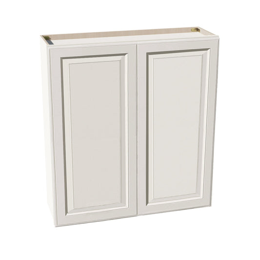 DI-W3942: Dallas Ivory Shaker 39"W x 42"H 2 Doors & 3 Shelves Standard Wall Cabinet