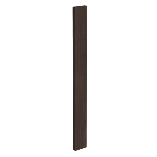 SM-WF330: Mocha Brown Slim Shaker 03"W x 30"H Wall Cabinet Filler