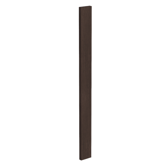 SM-WF336: Mocha Brown Slim Shaker 03"W x 36"H Wall Cabinet Filler
