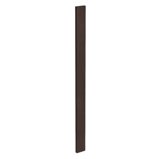 SM-WF342: Mocha Brown Slim Shaker 03"W x 42"H Wall Cabinet Filler