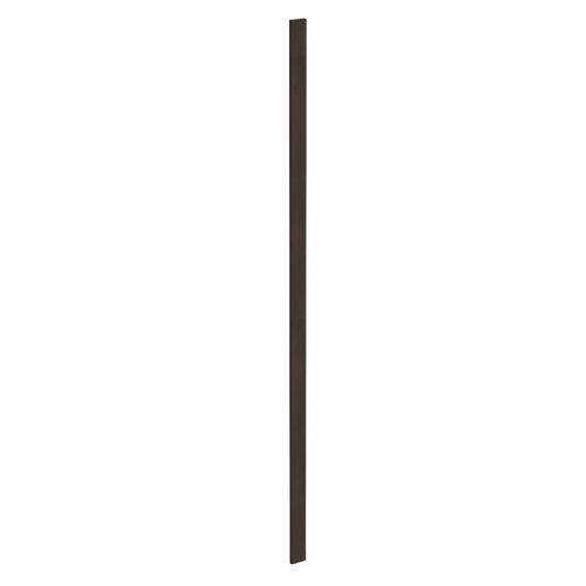SM-WF396: Mocha Brown Slim Shaker 03"W x 96"H Wall Cabinet Filler