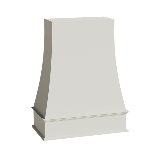 TW-WRH3648: Creamy White Shaker 36"W x 48"H Wood Wall Mounted Range Hoods