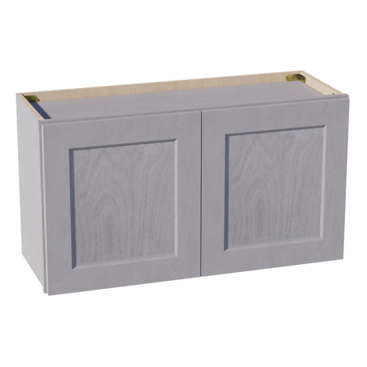 HLG-W3318: Light Gray Shaker 33"W x 18"H 2 Doors Standard Wall Bridge Cabinet