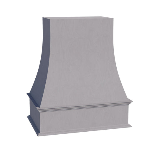 HLG-WRH3036: Light Gray Shaker 30"W x 36"H Wood Wall Mounted Range Hoods